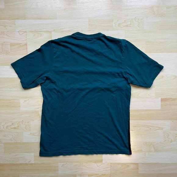 Vintage Reebok T-Shirt 90s Green and Black Large - Picture 3 of 4